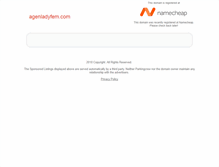 Tablet Screenshot of agenladyfem.com